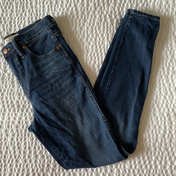 Madewell 10" High-Rise Skinny Blue Jeans size 25 - Picture 6 of 8